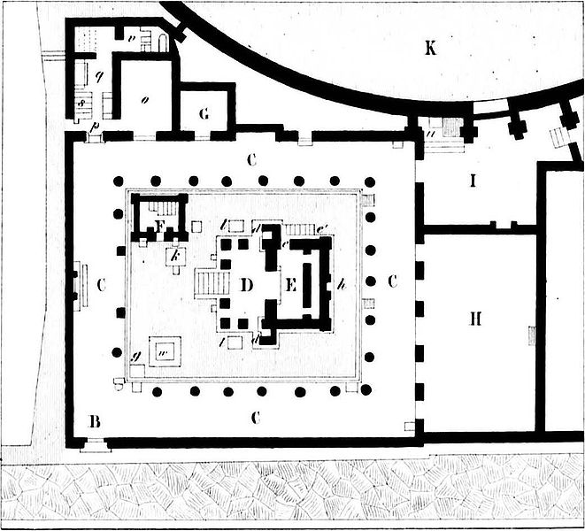 The Temple os Isis drawing