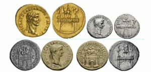 coins in Pompeii